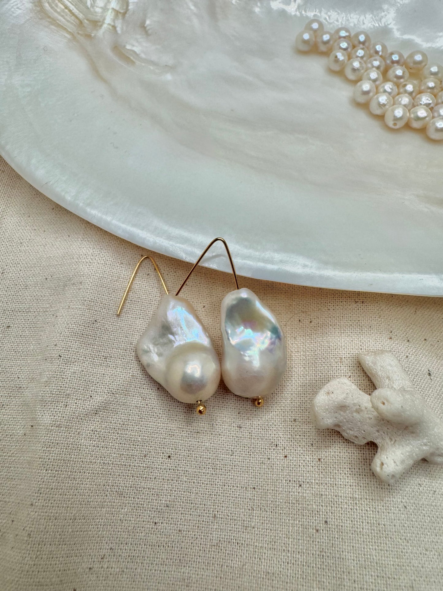 Baroque Pearl Drop Earrings