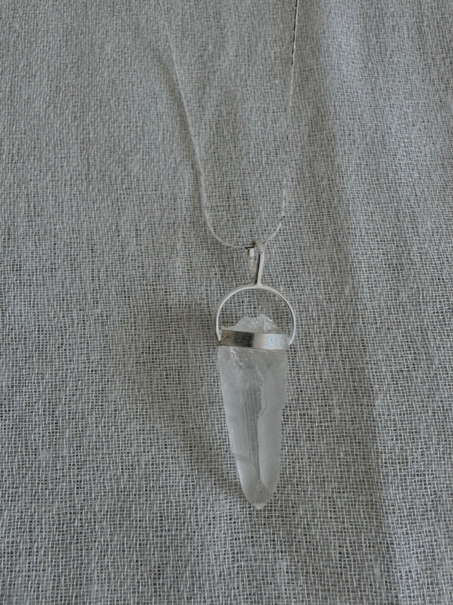 Jane - Lemurian Quartz Point & Chain