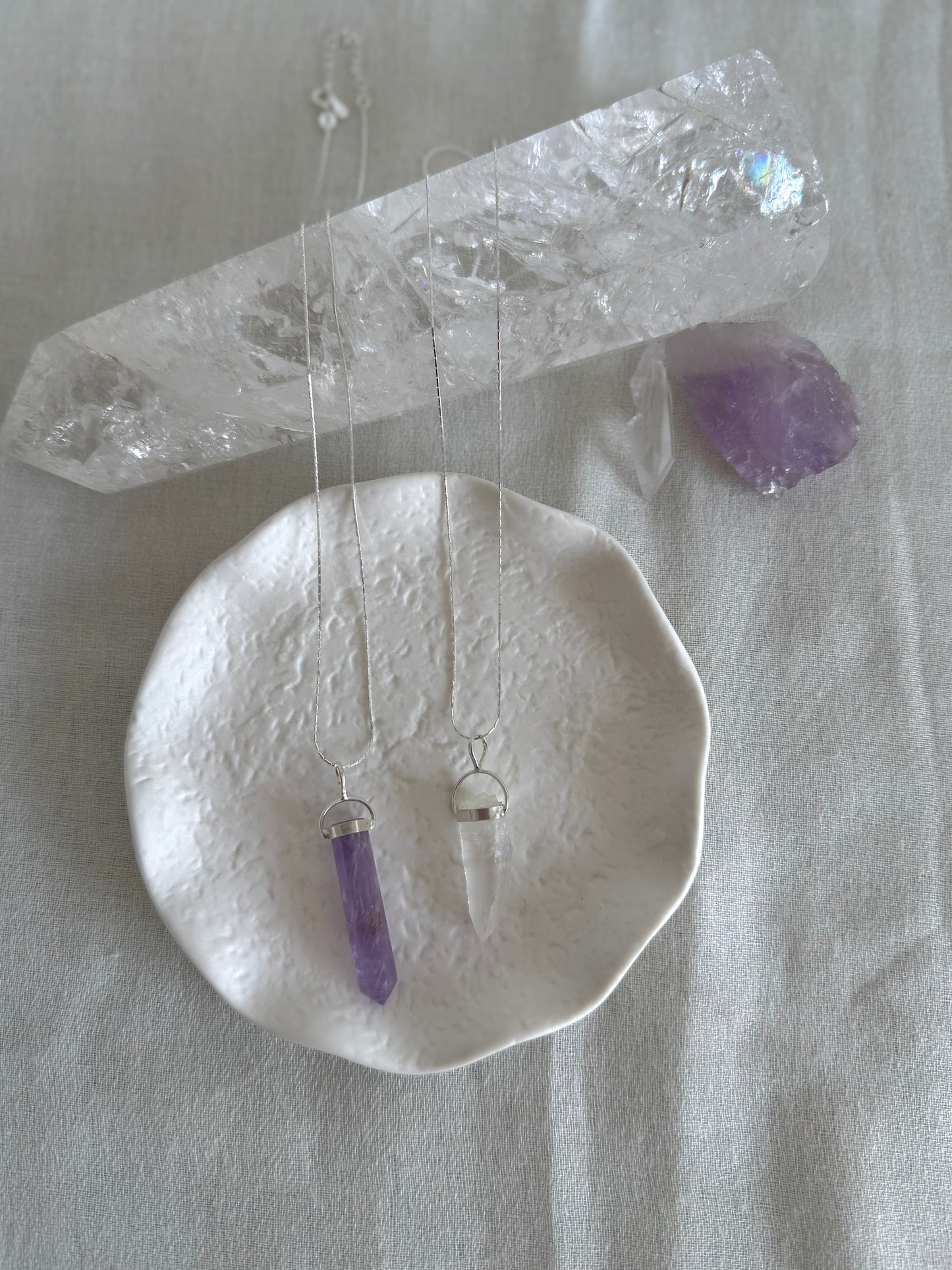 Jane - Lemurian Quartz Point & Chain