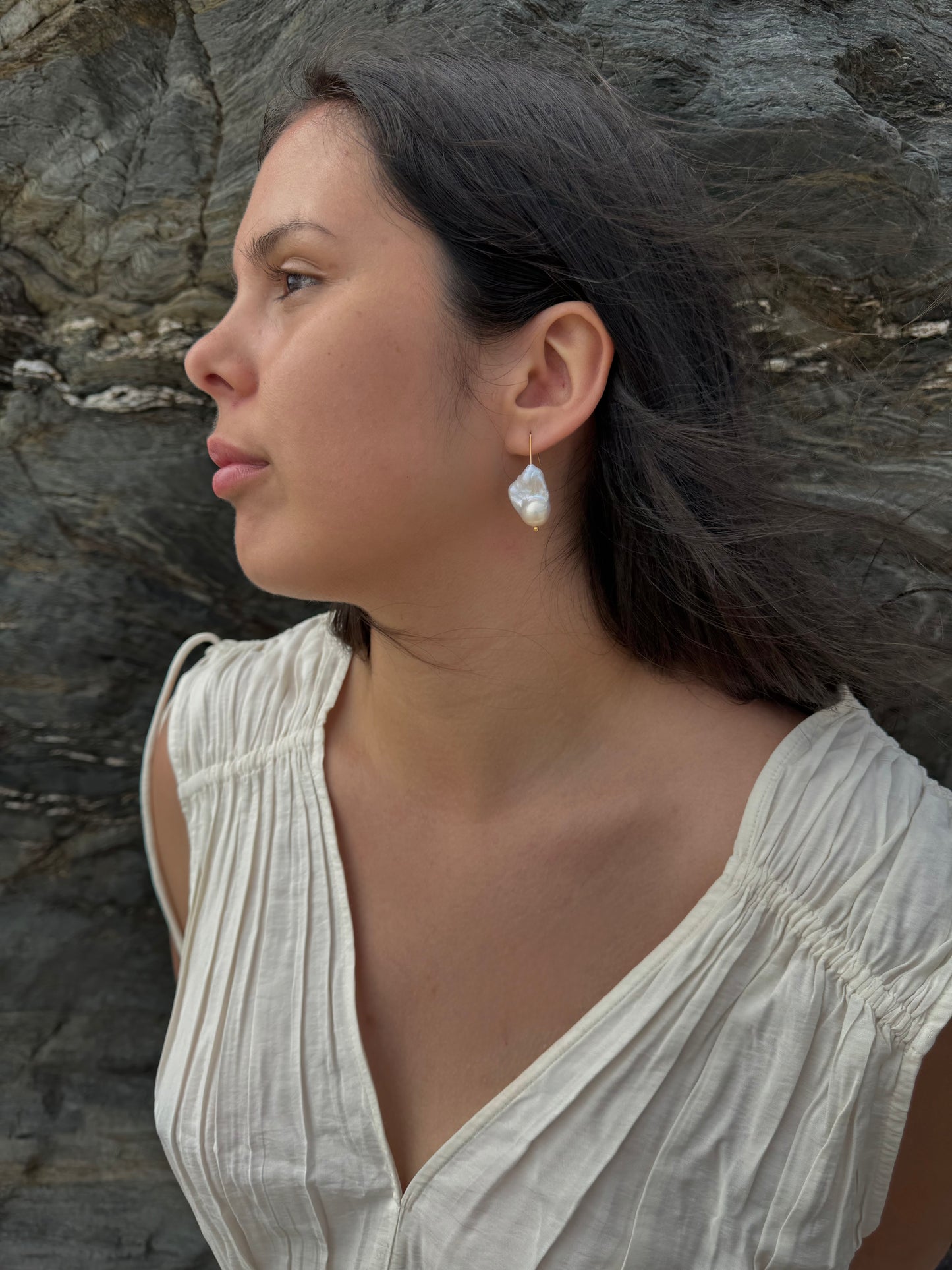 Baroque Pearl Drop Earrings