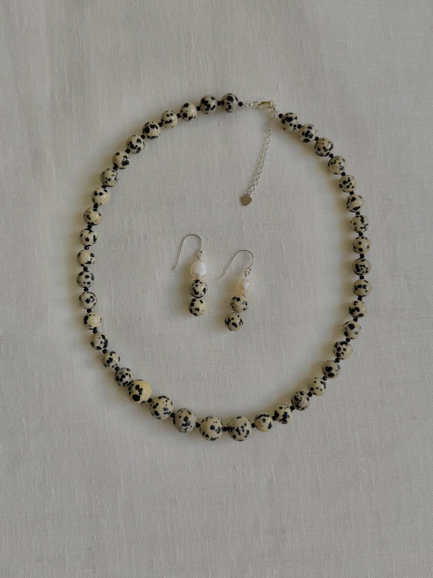 Dalmatian Jasper Hoops