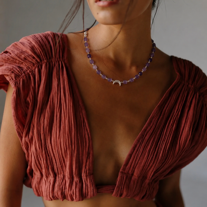 Moonlit Amethyst Necklace