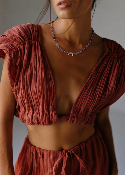 Moonlit Amethyst Necklace