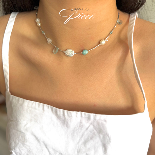 Exclusive Piece- Douceur Marine necklace