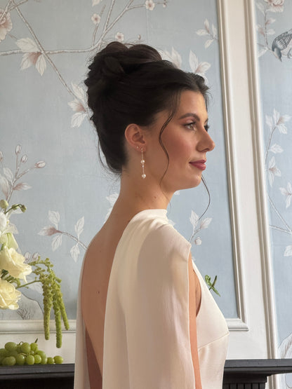 Aura Edison Pearl Drop Earrings