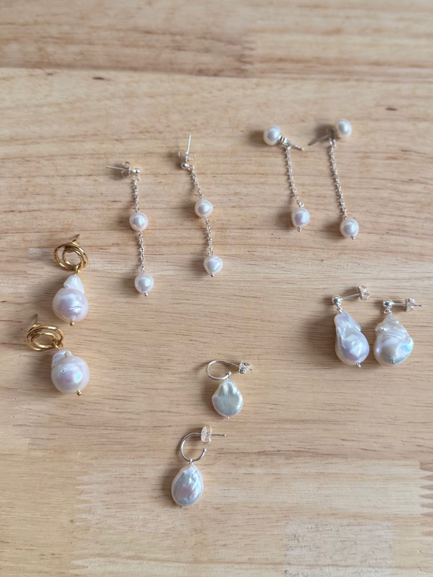 Mia Baroque Pearl Drop Earrings