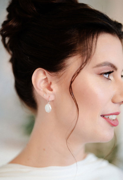 Mia Baroque Pearl Drop Earrings
