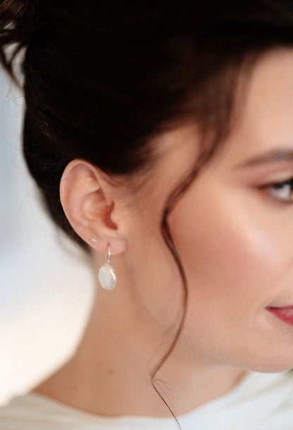 Mia Baroque Pearl Drop Earrings