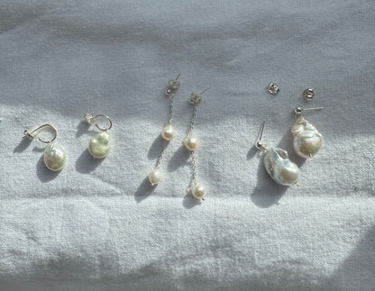 Alma Baroque Pearl Drop Earrings