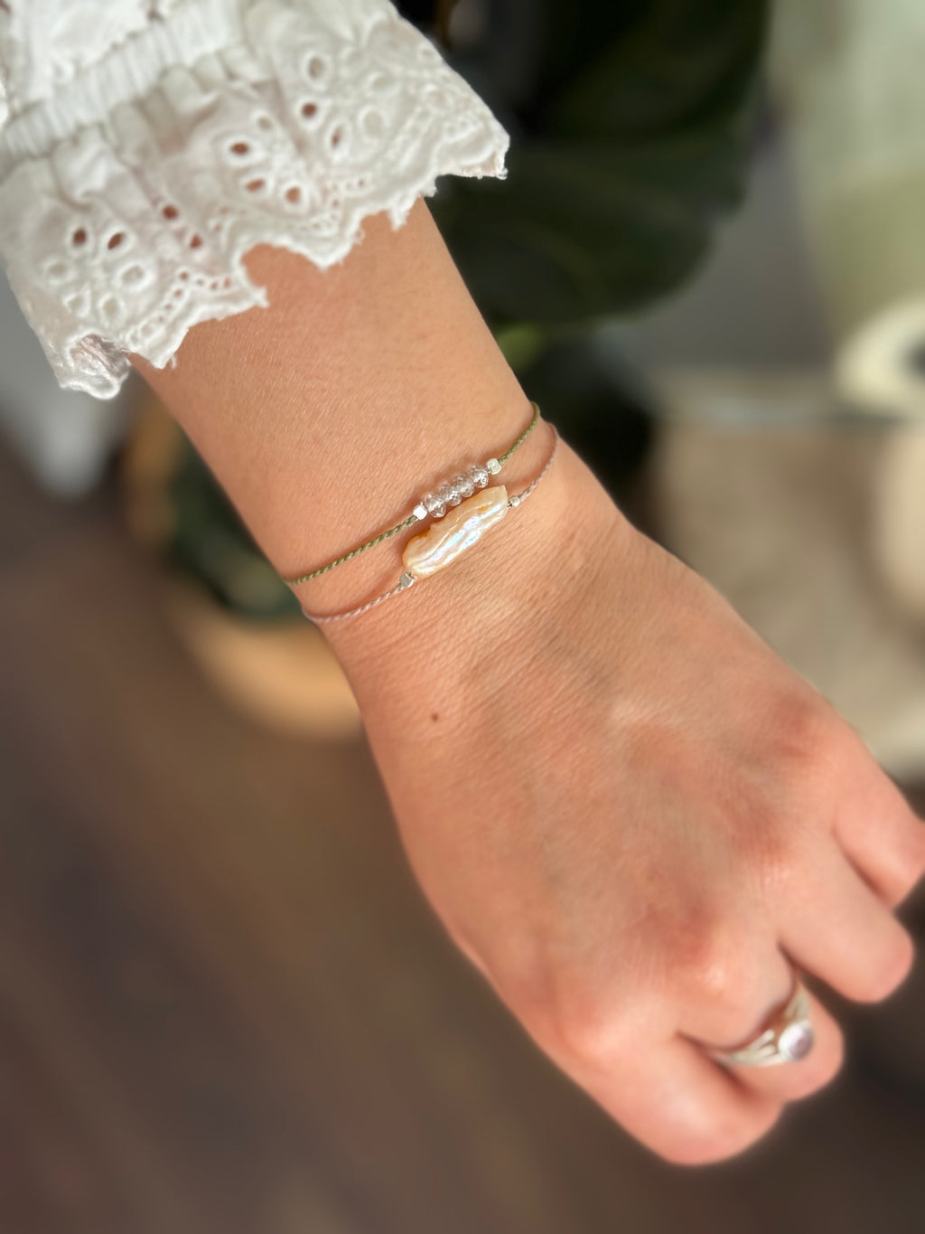 Biwa pearls bracelet