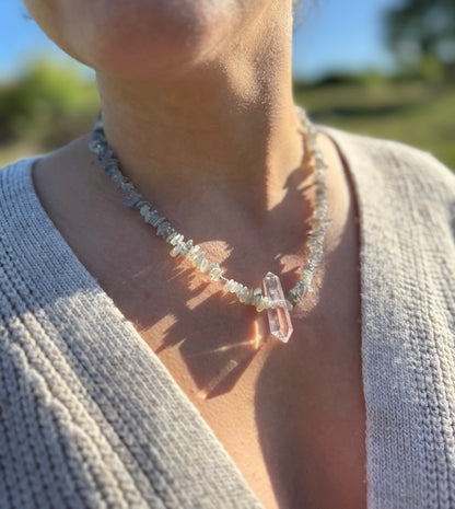 Healing Crystal Chip Necklace