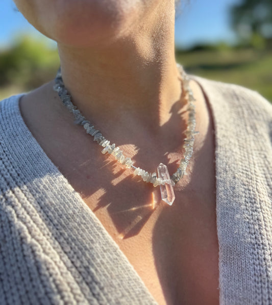 Healing Crystal Chip Necklace