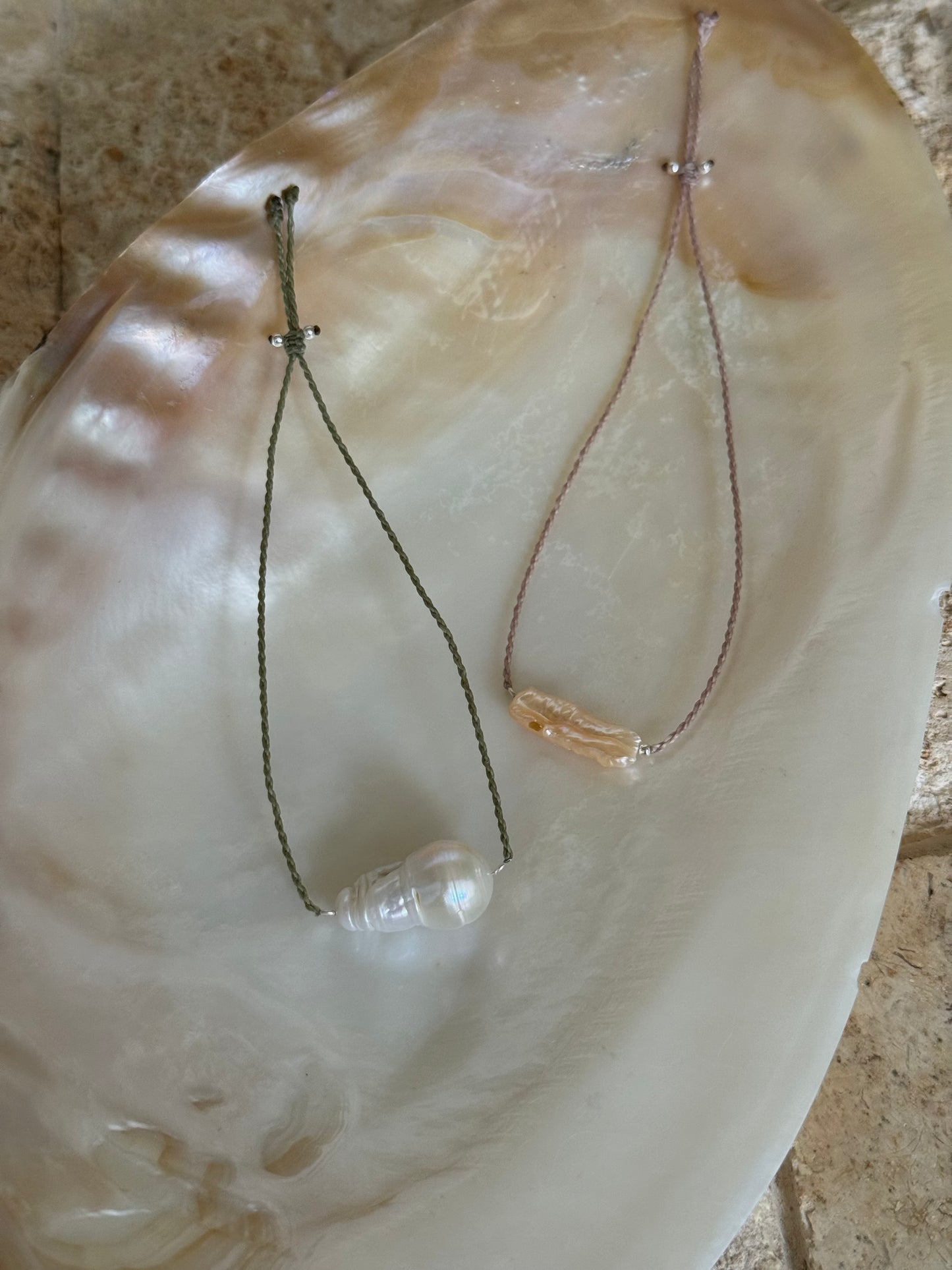 Biwa pearls bracelet
