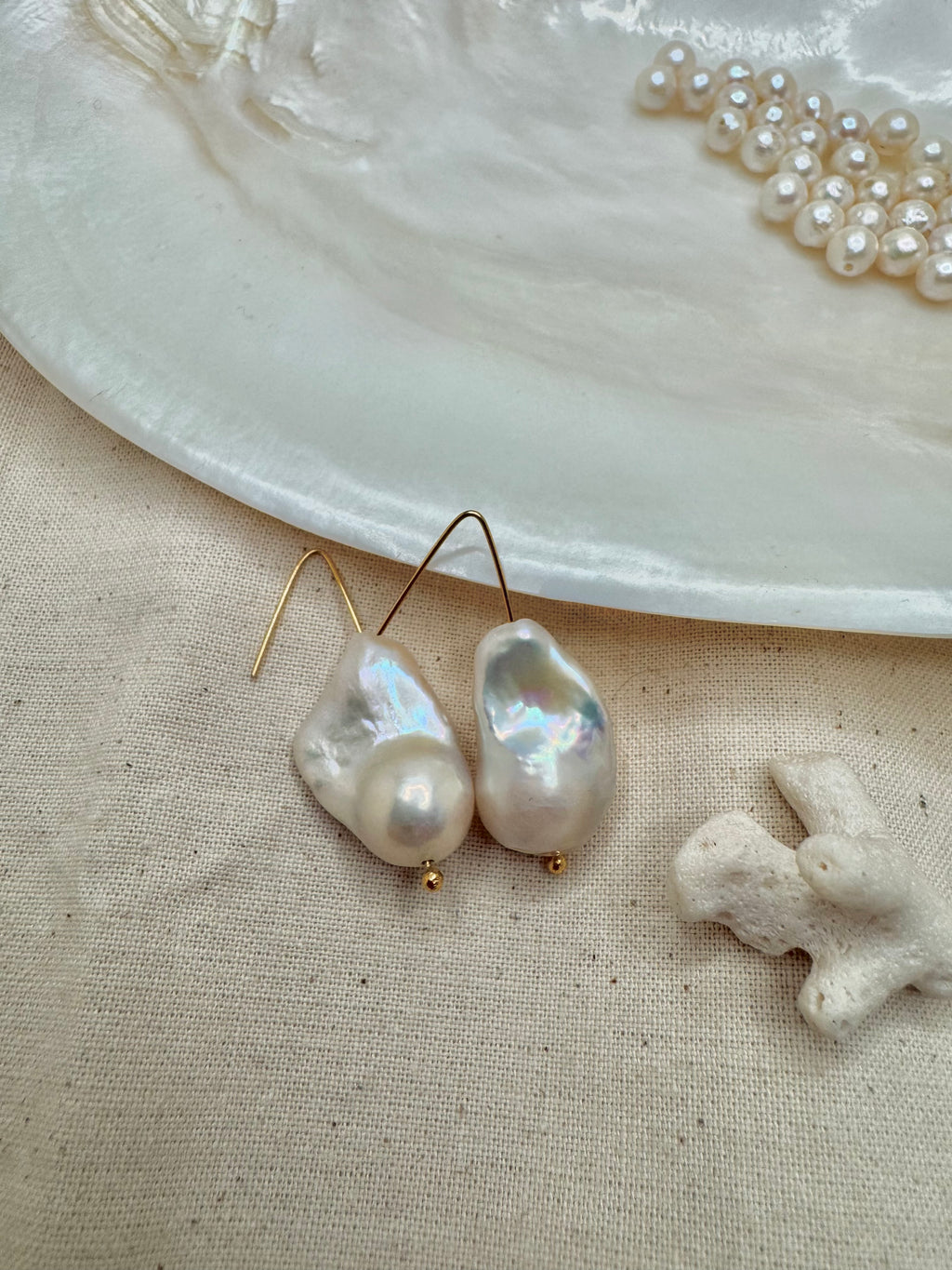 Baroque Pearl Drop Earrings