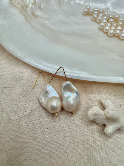Baroque Pearl Drop Earrings