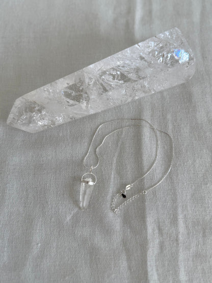 Jane - Lemurian Quartz Point & Chain