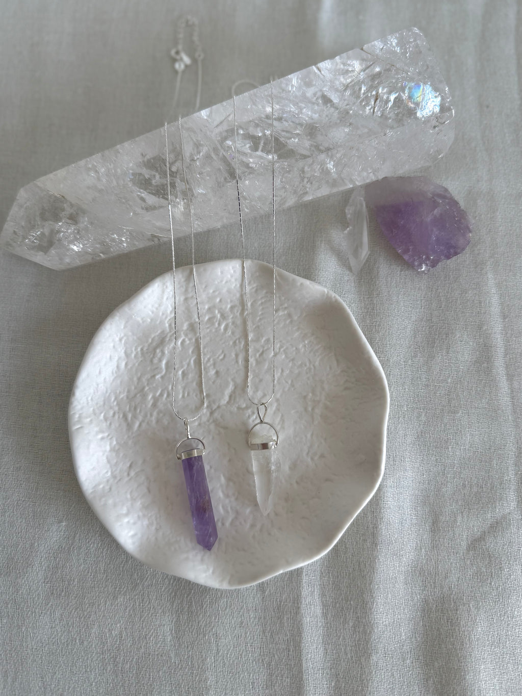 Jane - Lemurian Quartz Point & Chain