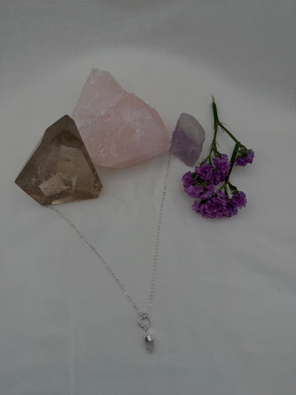 Celine - Rose Quartz Paperclip Chain