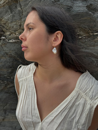 Baroque Pearl Drop Earrings