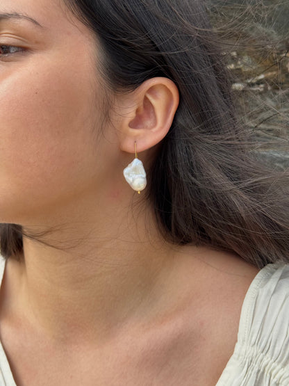 Baroque Pearl Drop Earrings