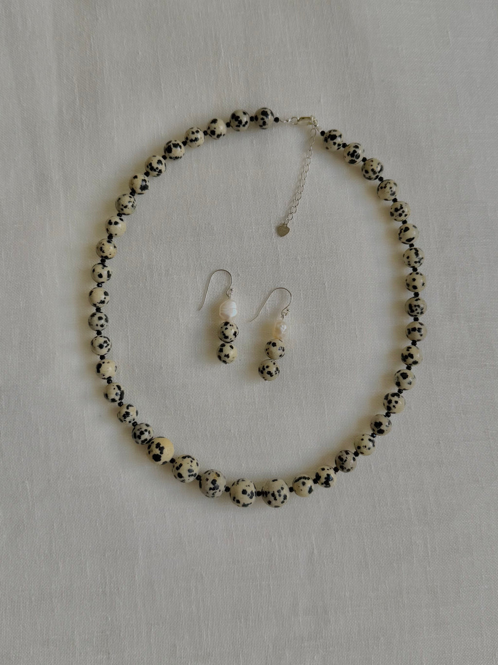 Dalmatian Jasper Hoops