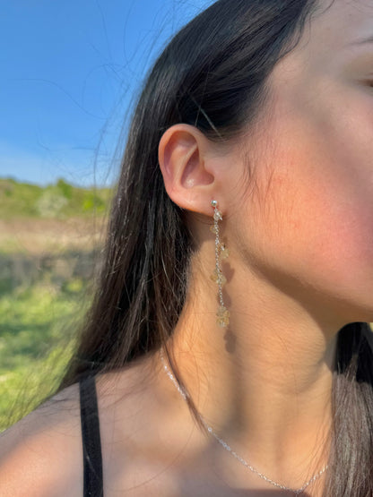 Citrine Serpentine hoops