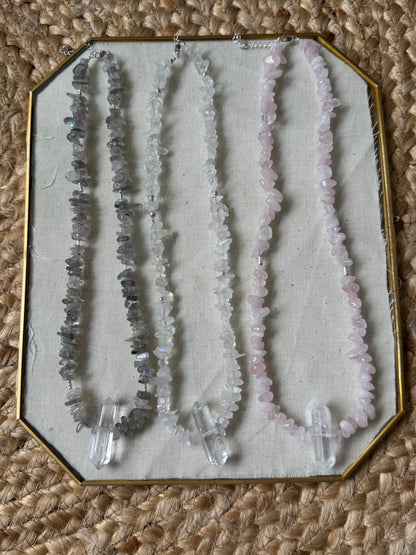 Healing Crystal Chip Necklace