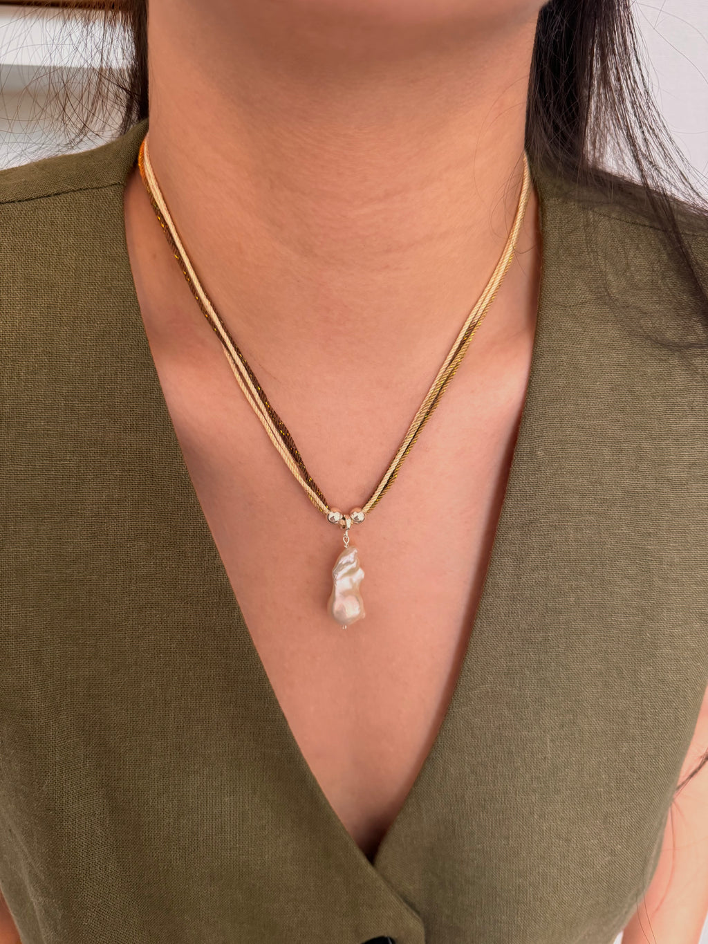 Aurelia Baroque Pearl Necklace