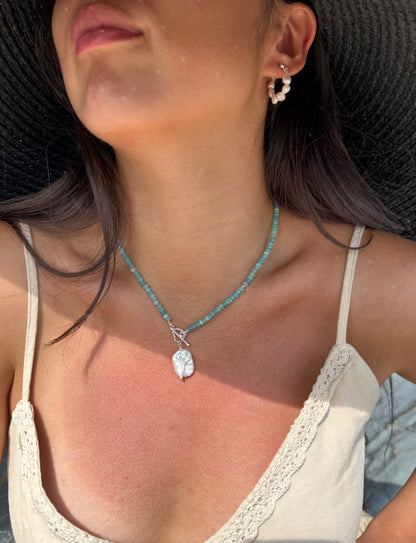Heart Amazonite Necklace