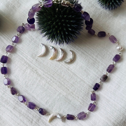Moonlit Amethyst Necklace